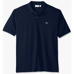 Lacoste Mens Legacy Short Sleeve L.12.12 Pique Polo Shirt, Ship Blue, 3XL
